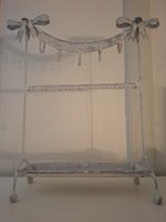 Schmuckständer Metall weiss/grau Vintage Optik gebraucht