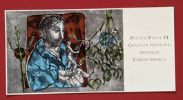 KUNSTKARTE MAX HUNZIKER PRO PATRIA 144 PAPST PAUL GENF 1969