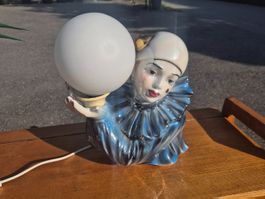 Lampe de table Pierrot clown années 1980