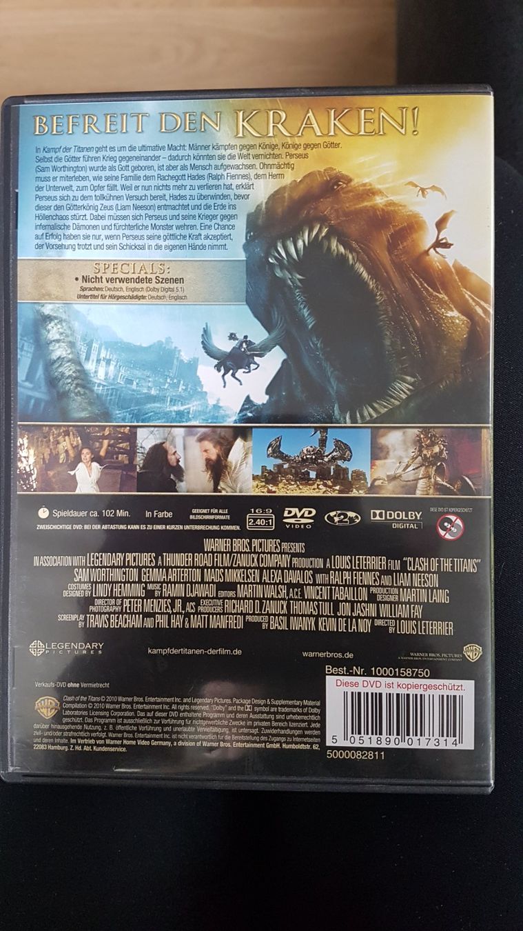 Alle DVDs: DVD "Kampf der Titanen" – Gebraucht aus Buttisholz von Simone_n 1