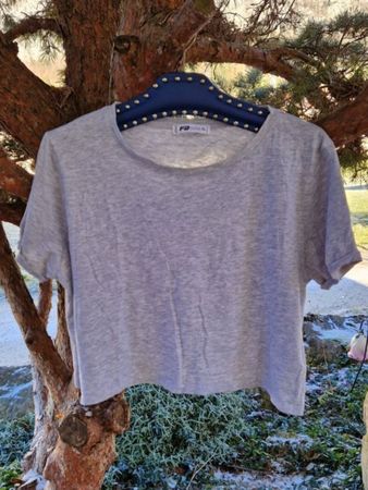 Top /Croptop /Dancetop grau melliert,FB Sisters NY,Gr. XL