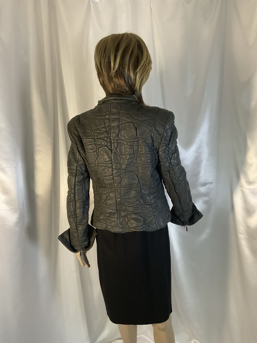 Armani Giacche: Armani Lederjacke grau in Grösse 40 – Usato da Mariastein venduto da u_n_6s5w 3