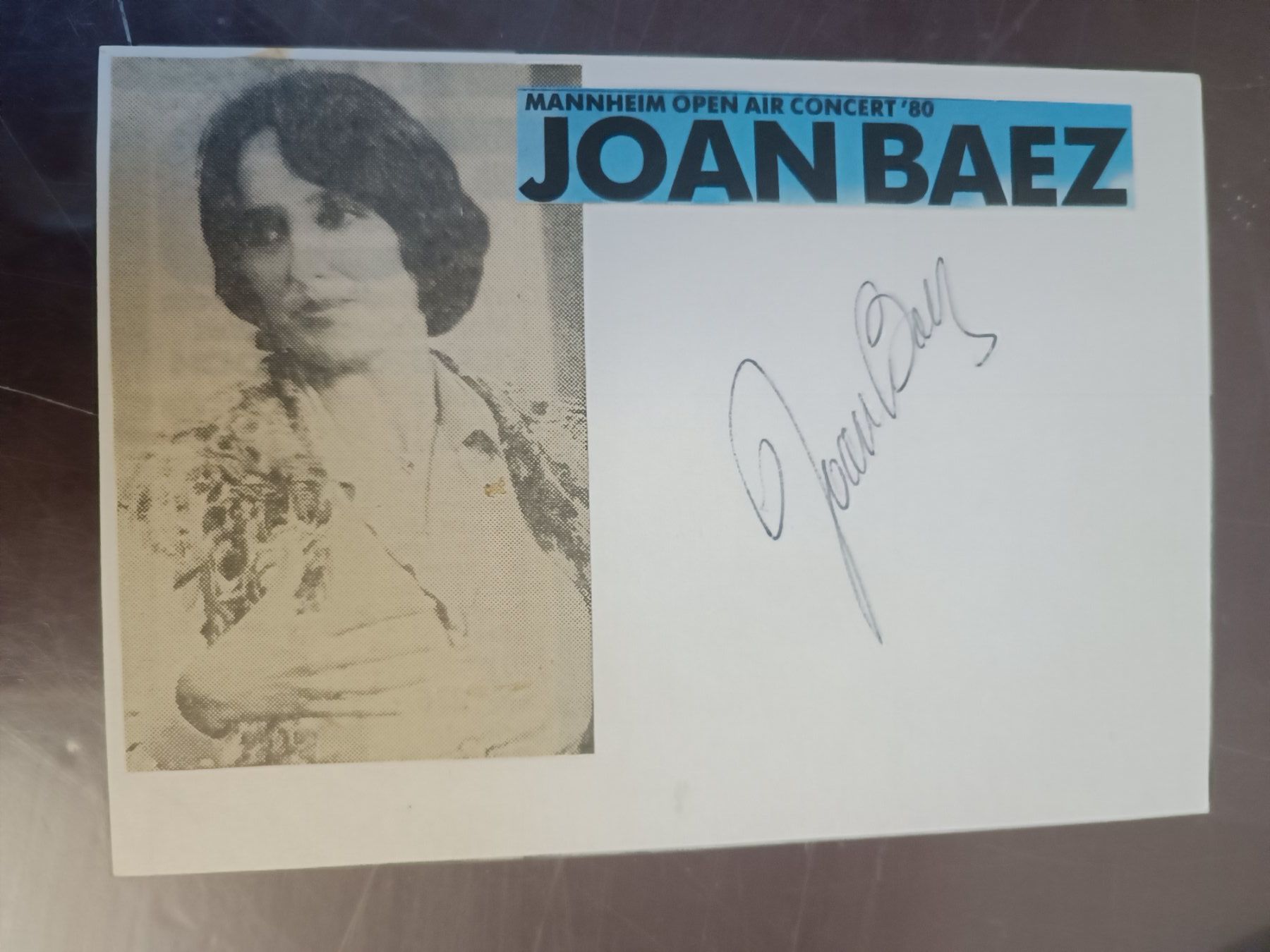 Autogramme: Joan Baez - original Autogramm aus den 80er – Gebraucht aus Menziken von Artographs