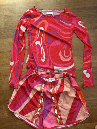 NEU Oberteil und Shorts Set pink rot Grösse M