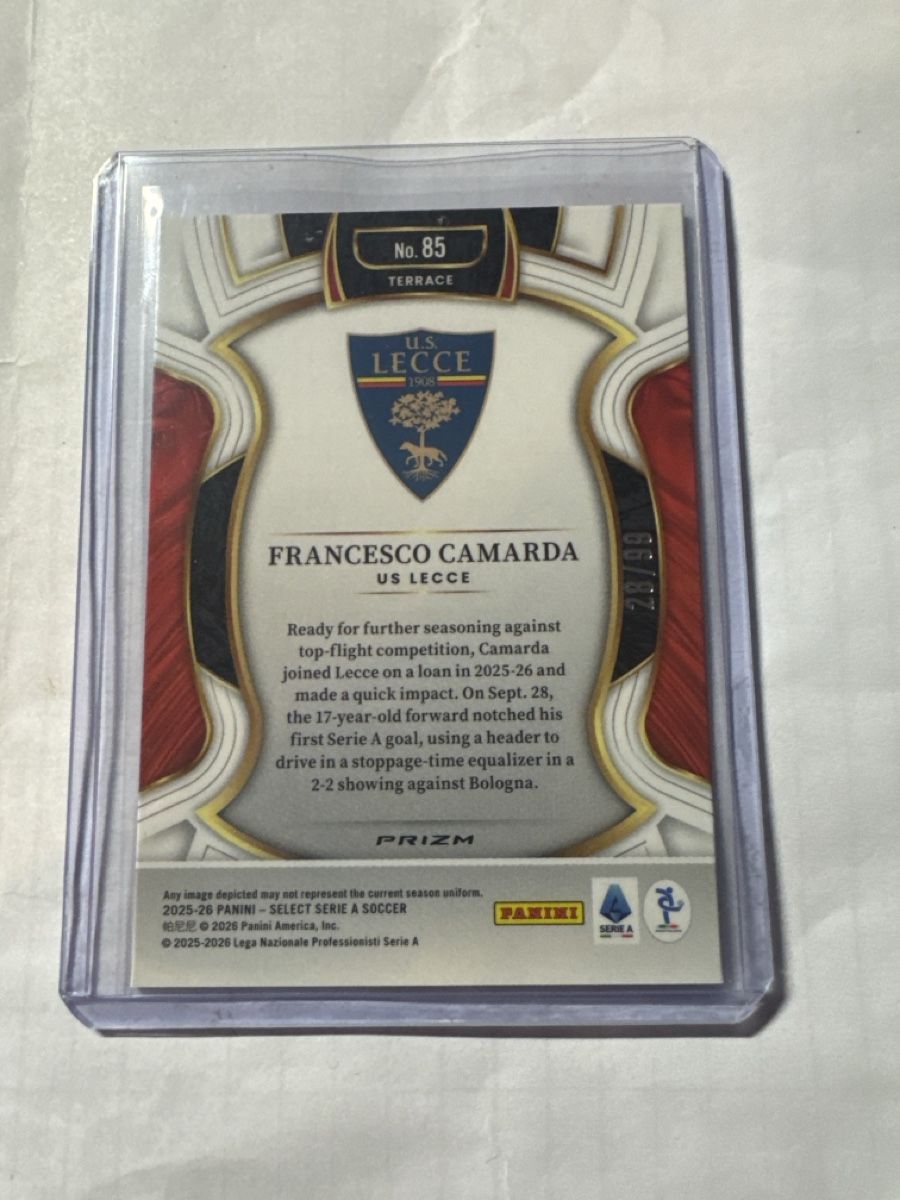 Panini Carte collezionabili: 2025 Select FRANCESCO CAMARDA Bronze Panini /99 – Nuovo (secondo la descrizione) da Baar venduto da sp7ni 1
