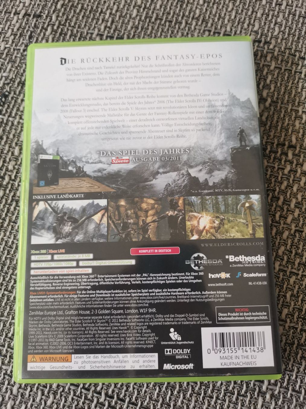 Microsoft Spiele: X-Box 360 Skyrim – Gebraucht aus Längenbühl von Niam99 1