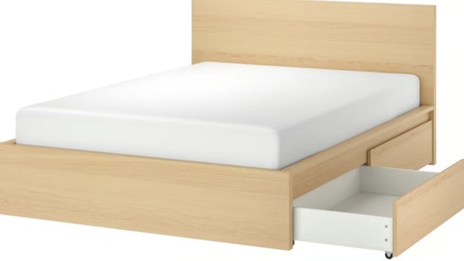 Ikea Letti: Ikea Bettgestell mit Schubladen Buche – Usato da Hindelbank venduto da ewa_c6xj