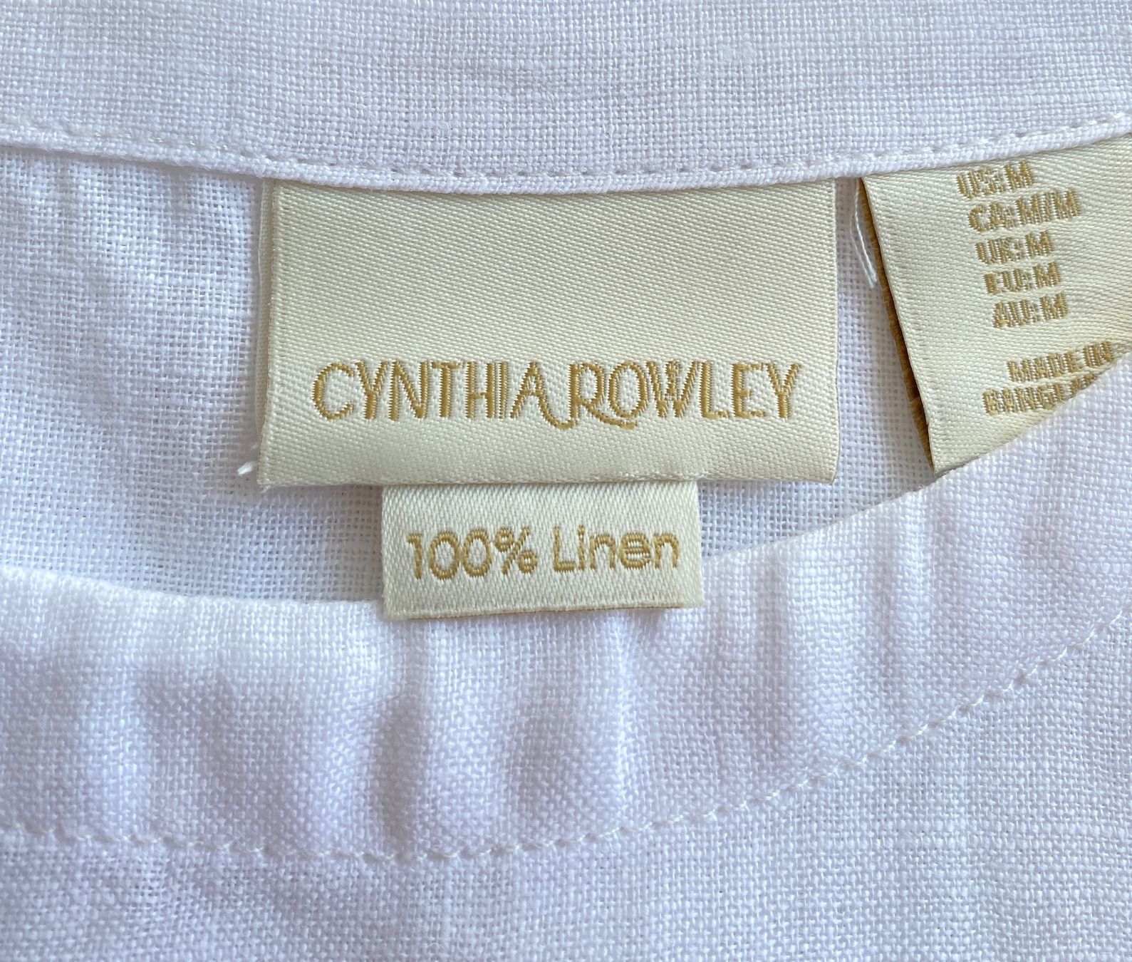 Camicette: Leinenbluse Von Cynthia Rowley Grösse M – Usato da Oberwil BL venduto da Leni-Mischi 3