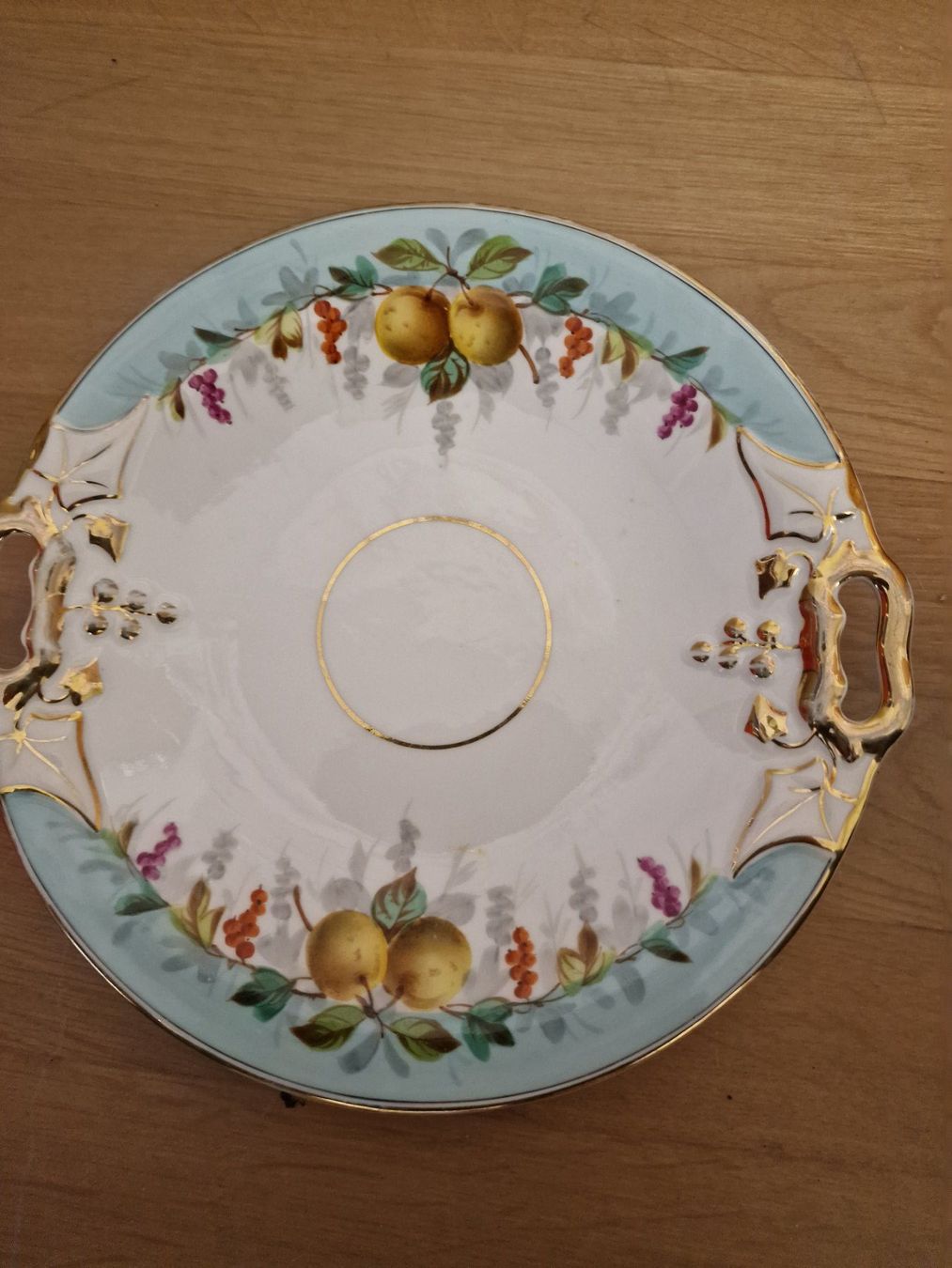 Piatti di portata: Vintage Servierplatte mit Fruchtdekor, Durchmesser ca. 26cm – Usato da Zürich venduto da Allerlei_Shop 3