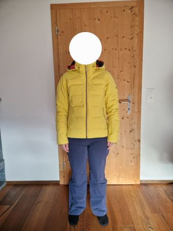 Descente Daunen Skijacke und Hose + Midlayer
