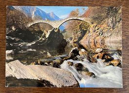 Postkarte Valle Verzasca Ponte dei Salti