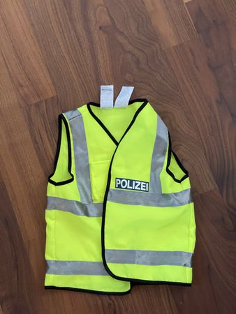 Polizei Kostüm Weste Grösse 104-116