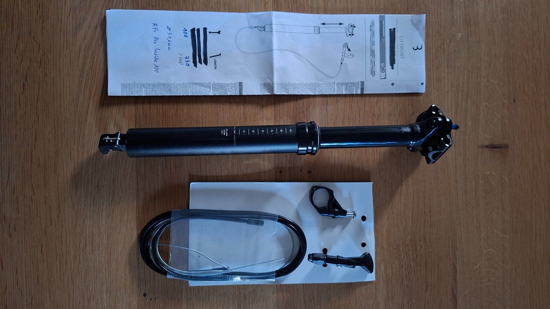 Pezzi di ricambio: Dropper Post Sattelstüze Rfr Pro Inside 100 / 31.6mm – Nuovo (secondo la descrizione) da Thun venduto da bestus 2