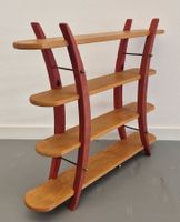 MCM Vintage Design, Wandregal, 4 Tablare, Vollholz, 1980er