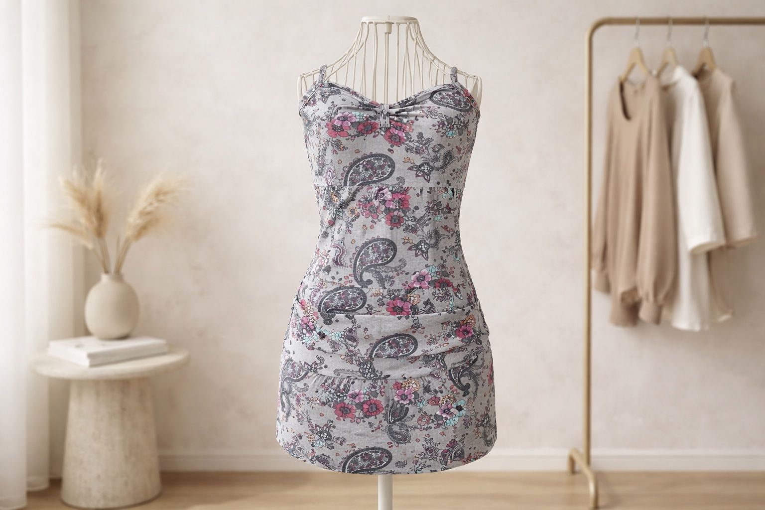 Vestiti: Kleid mit Blumenmuster, Grösse S, Grau – Usato da Leuk-Stadt venduto da 2thcircle