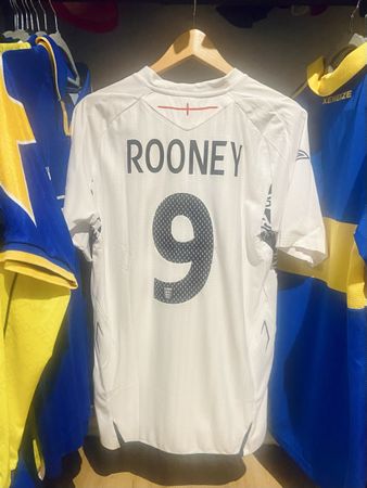 Original England 2007-09 Home Umbro Jersey (Rooney #9)