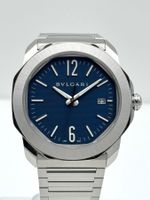 Bvlgari Octo Roma Blue Dial Caouthcouc strap Full Set 2025