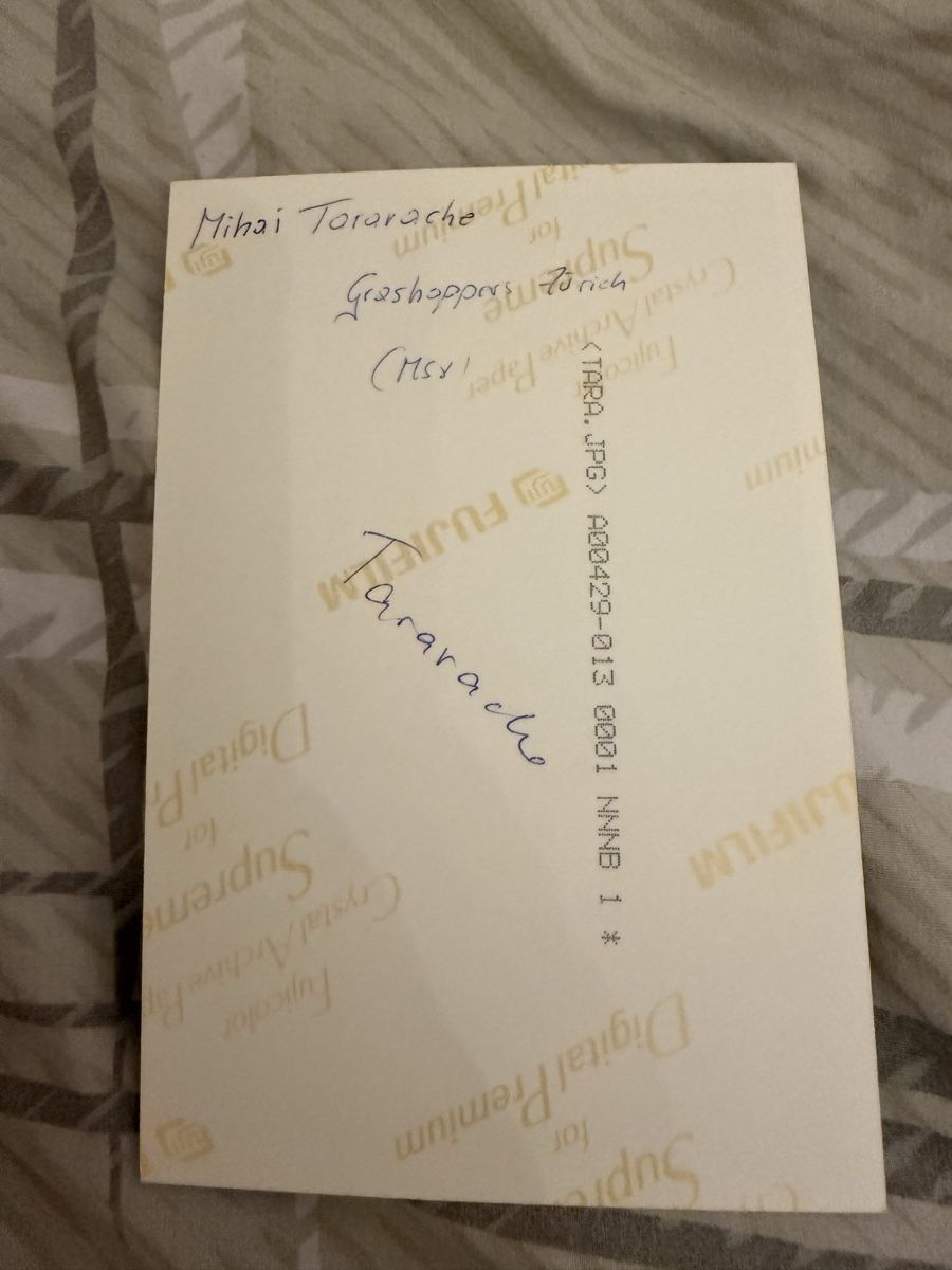 Autographes: Autogramm Mihai Tararache GC – D'occasion à Rüschlikon par andi_841 1