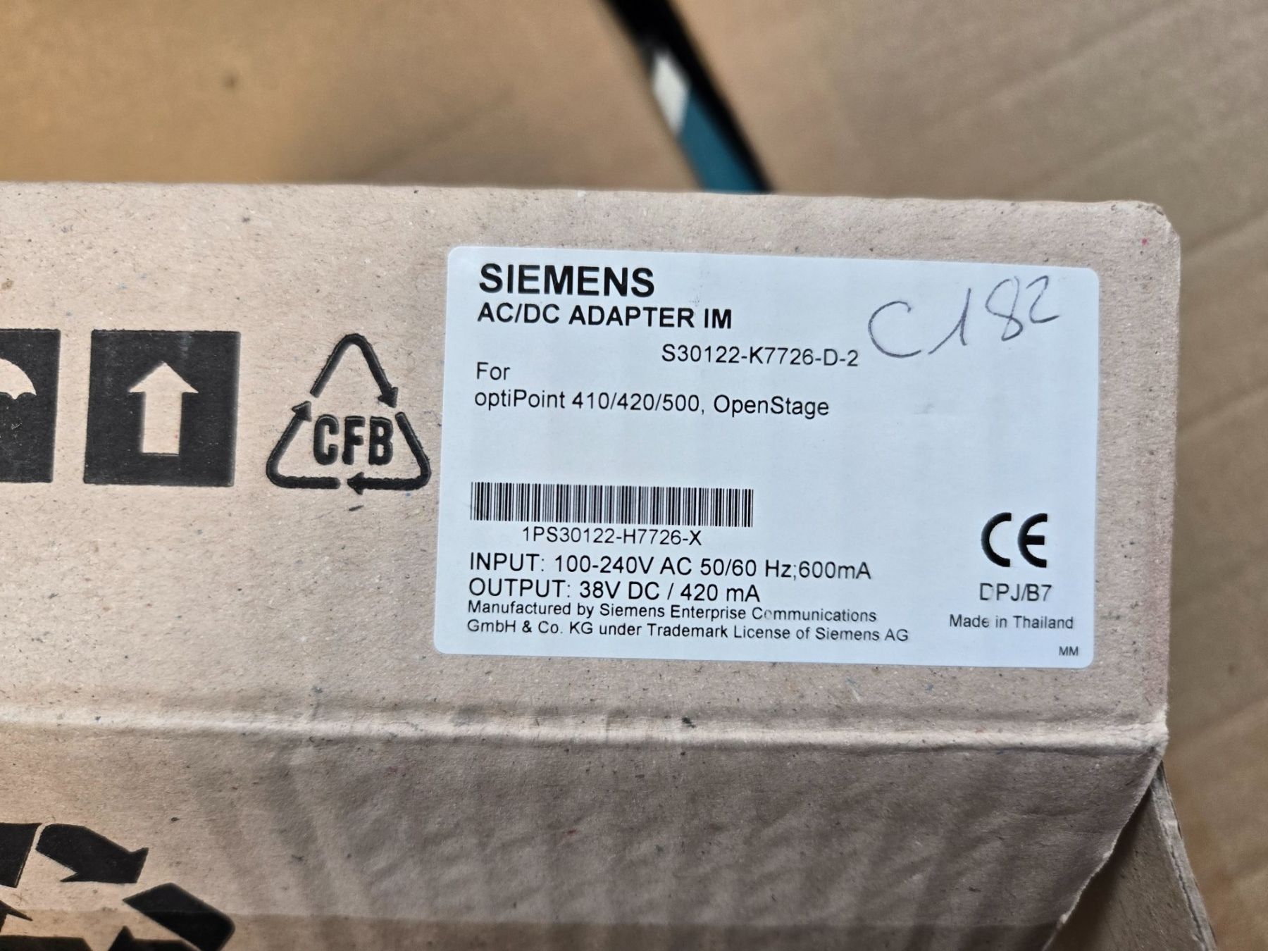 Siemens Telefoni: Siemens  AC/DC Adapter IM – Usato da Brunnen venduto da the-swissman 1