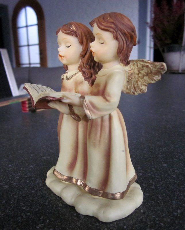 Statuette: Zwei singende Engel, Engelgruppe – Usato da Bischofszell venduto da Pfau0 7