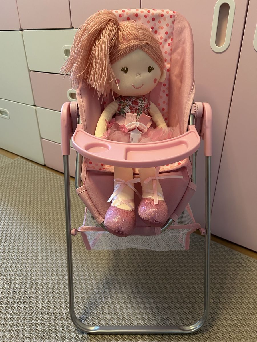 Bambole: Doll with high chair set pink good condition – Nuovo (secondo la descrizione) da Zürich venduto da mar_d7zz