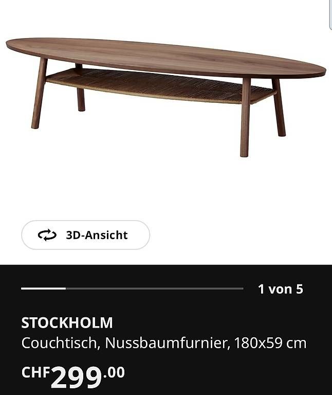 Tavoli: IKEA Couchtisch "STOCKHOLM" – Nuovo (secondo la descrizione) da Zuchwil venduto da TheDrivers 3