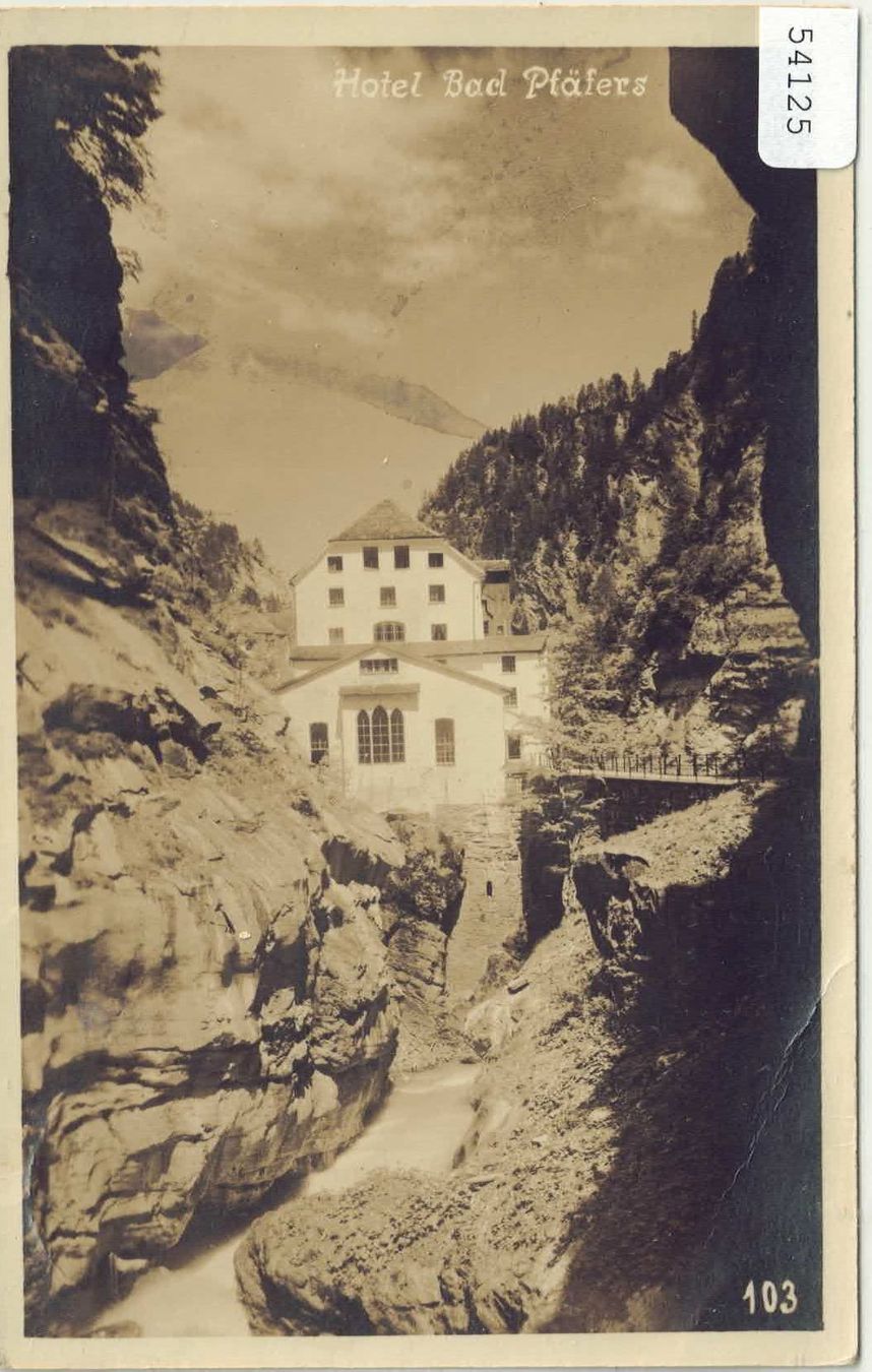 Cartes postales: Hotel Bad Pfäfers – D'occasion à Ettingen par Kartenplanet