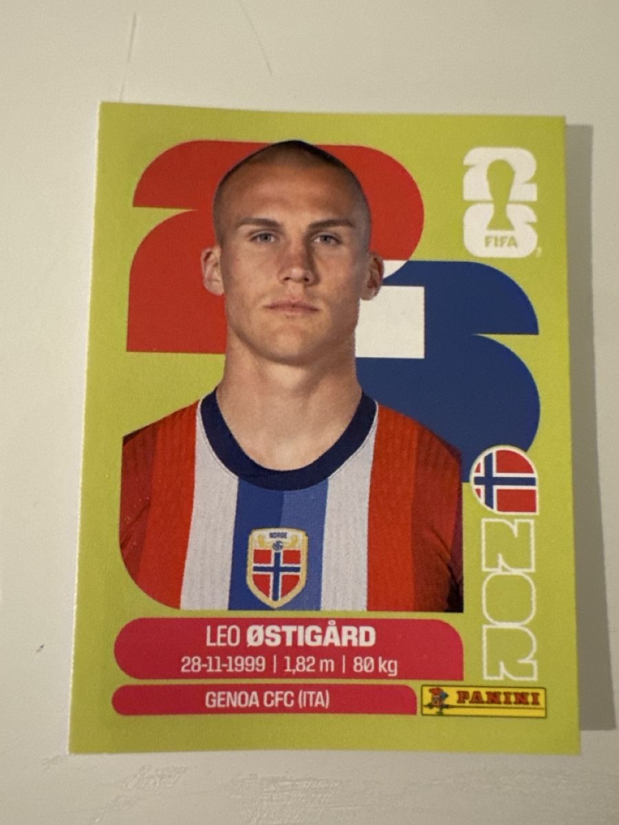 Panini Carte collezionabili: Panini 2026 Leo Ostigard NOR4 – Nuovo (secondo la descrizione) da Bern venduto da akl_sy9s