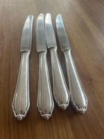 4 Messer, Edelstahl, Vintage Design, gut erhalten!