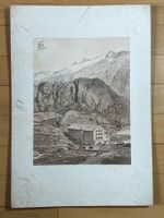 Eugene Ciceri antike Ansicht vom Hospiz Grimselpass