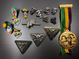 ⭐ Abzeichen Fasnacht Basler VKB, Medaillen, „Plaketten“ Pins