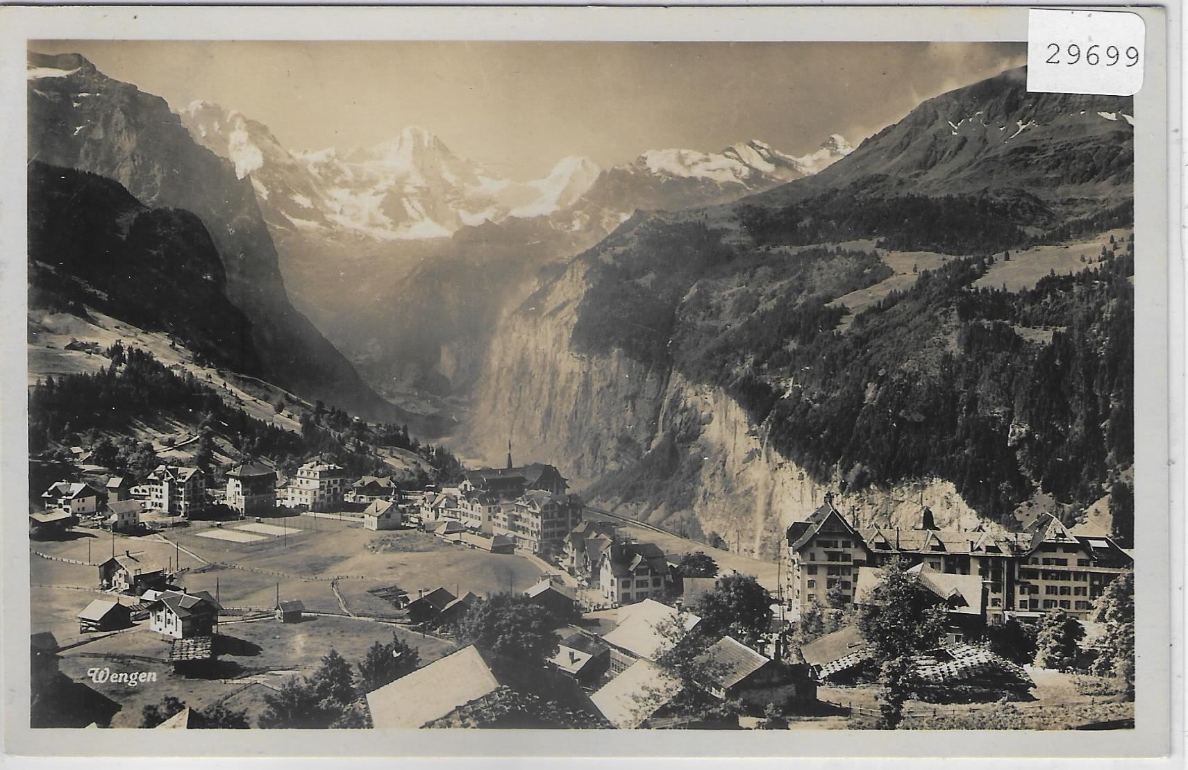 Cartoline postali: Wengen - Generalansicht – Usato da Ettingen venduto da Kartenplanet
