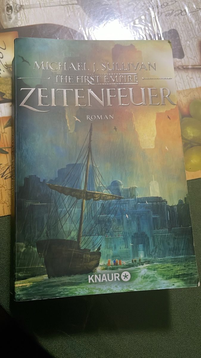 Libri: Zeitenfeuer, Michael J. Sullivan, Roman – Usato da Zürich venduto da Belisimo