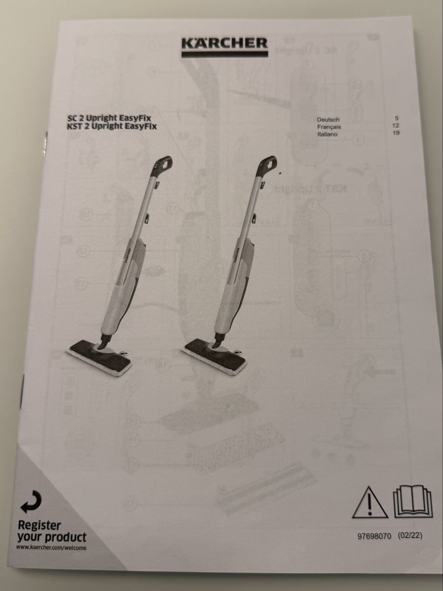 Kärcher Dampfreiniger: Kärcher Dampfreiniger SC 2 Upright EasyFix gebraucht – Gebraucht aus Urdorf von isc_r8bx 2