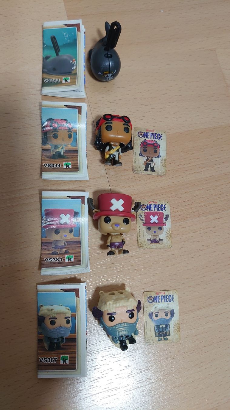 Funko Figuren: Kinder Joy One Piece Figuren – Neu (gemäss Beschreibung) aus Oberbüren von cas_hnn7