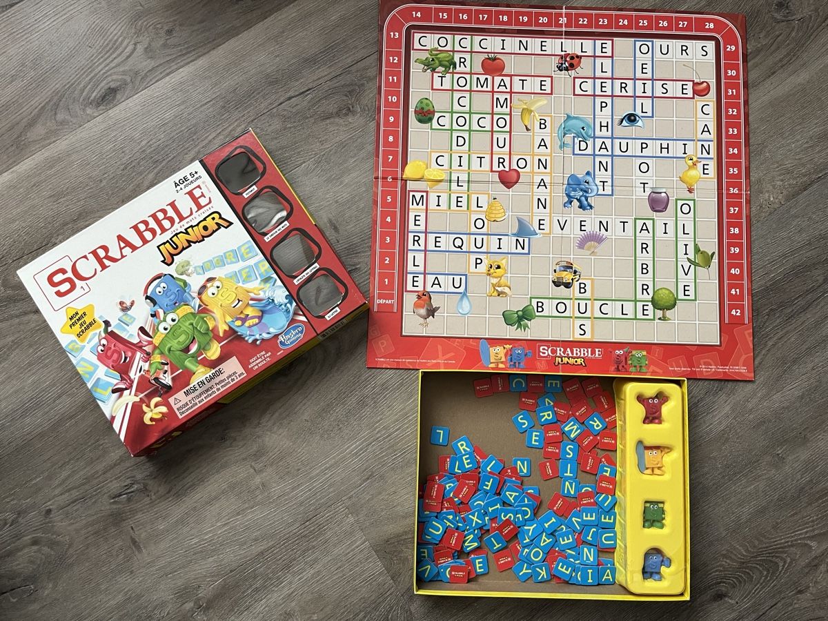 Hasbro Giochi: Scrabble junior niveaux :débutant et avancé. – Usato da Baden venduto da frb_2cjk 1