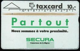 Taxcard 101E_23972 Secura franz. 2.Auflage ungebraucht