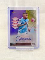 2025/26 Topps Finest Savinho Purple Auto /75 Manchester City