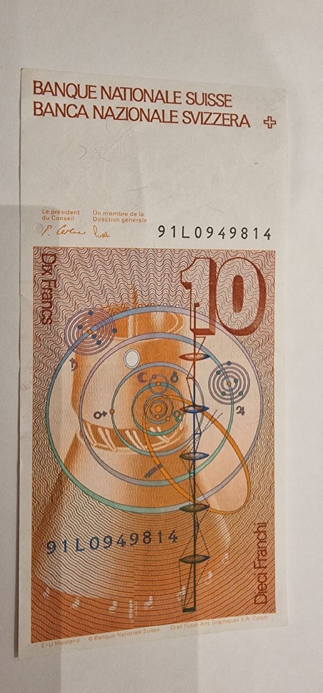 Banknoten: 10 Franken Schein Leonhard Euler 1977-1989 Banknote – Gebraucht aus Arbon von sar_l7ll 1