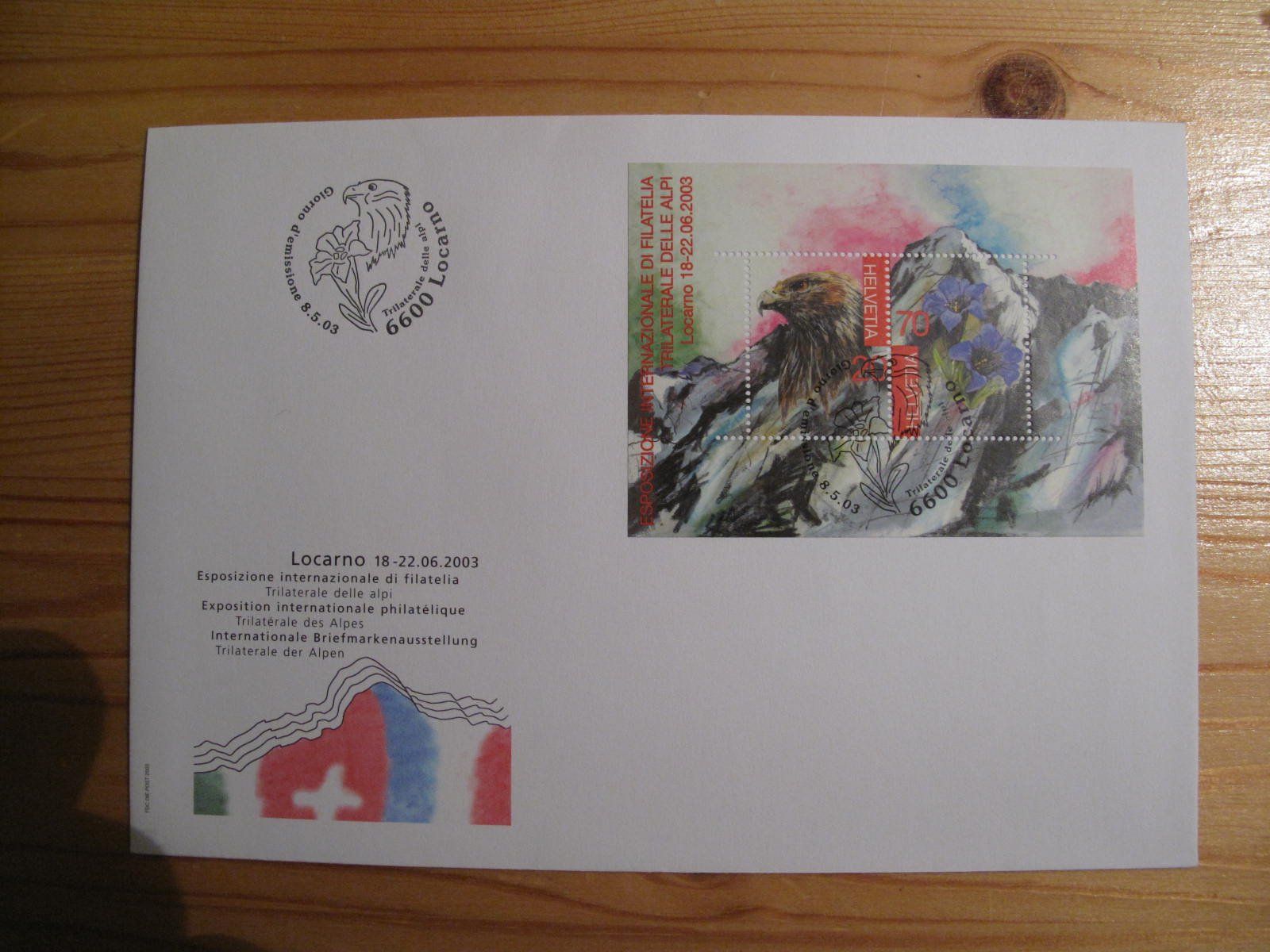 Tous les timbres: Schweiz FDC 2003 Trilaterale TI  C5 – D'occasion à Wil SG par fva01