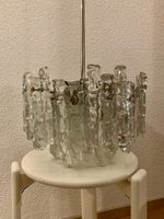 SALE: midcentury Eisglas Kronleuchter von Kalmar JT um 1960