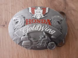 Gürtelschnalle Honda Gold Wing Metall USA Zustand gut