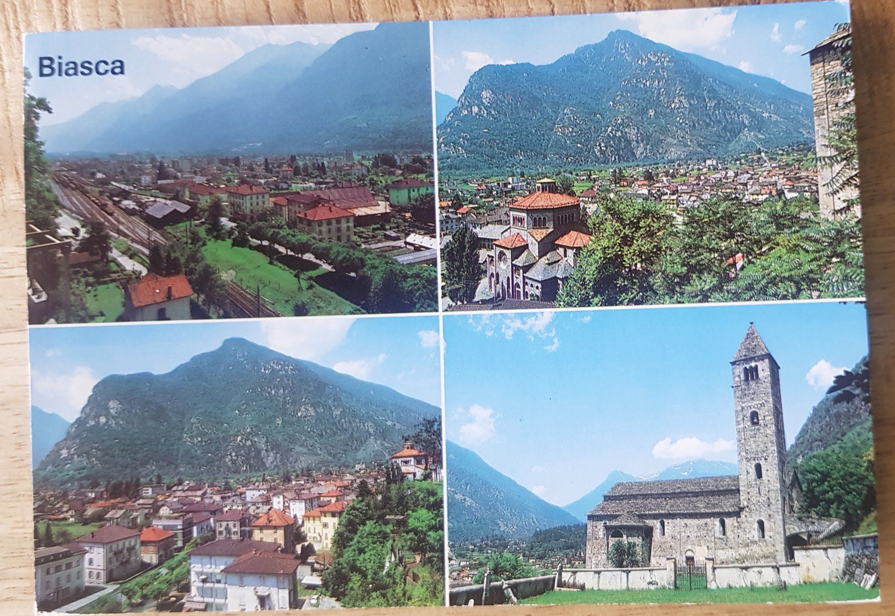 Cartoline postali: Biasca 1996 - Mehrbildkarte – Usato da Melchnau venduto da Fishel