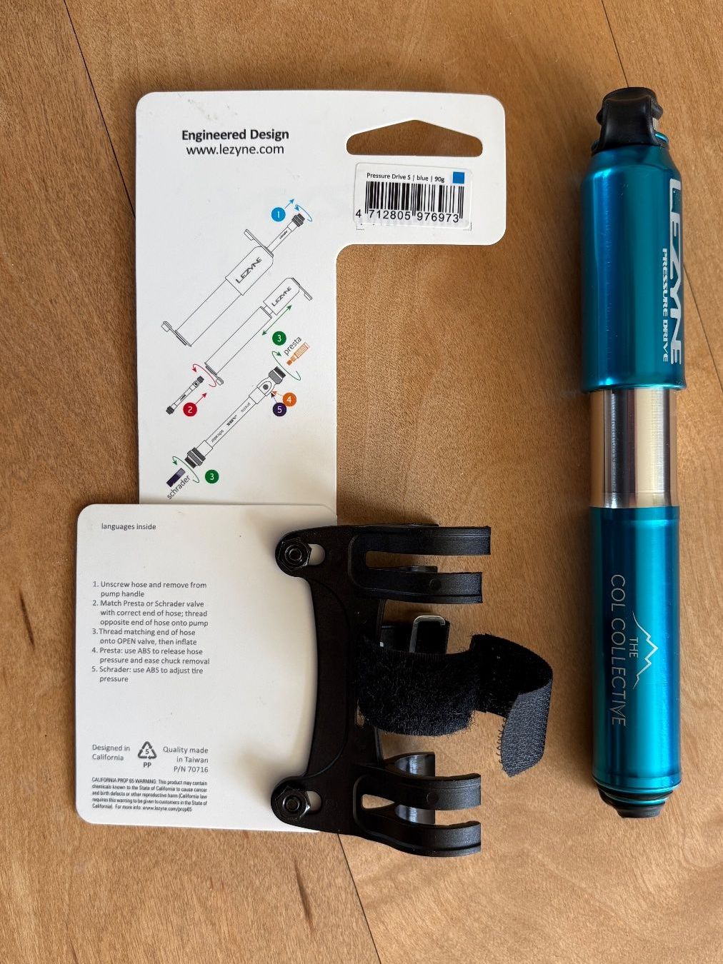 Lezyne Pompe: Lezyne Pressure Drive - S / blue gloss – Nuovo (secondo la descrizione) da Adliswil venduto da fashionholic 1