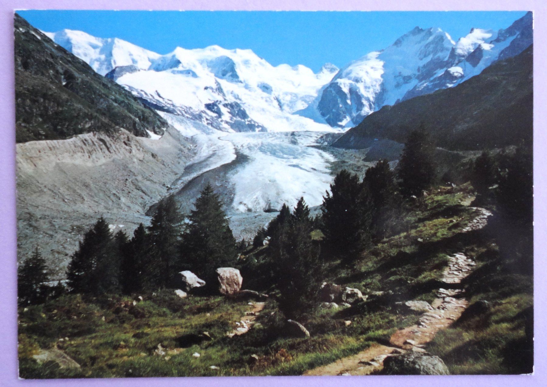 Cartoline postali: Am Bovalweg, Morteratschgletscher – Usato da Fétigny venduto da Billy2miny