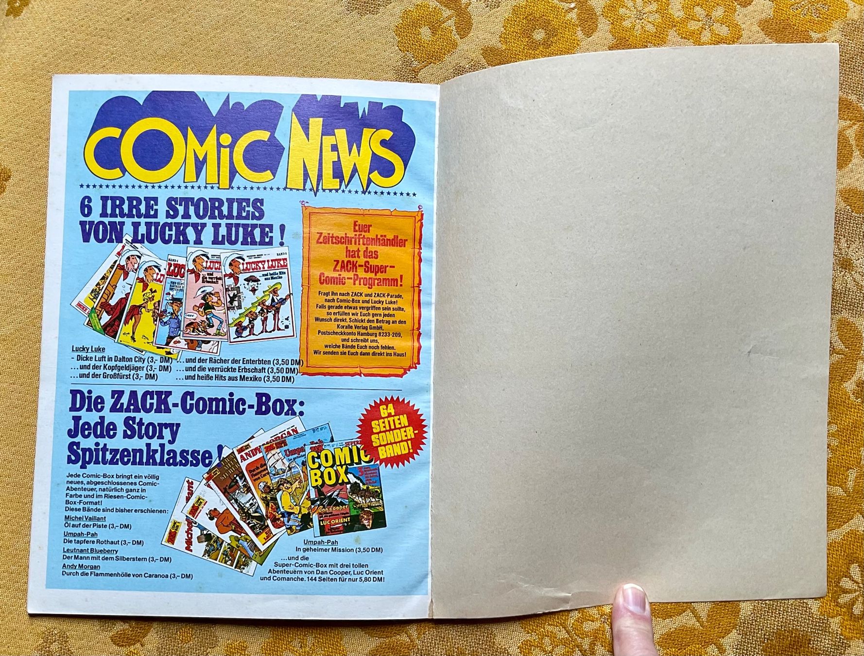 Fumetti: Zack Comic Box Band Nr 11 von 1974 – Usato da Endingen venduto da nathan05 8