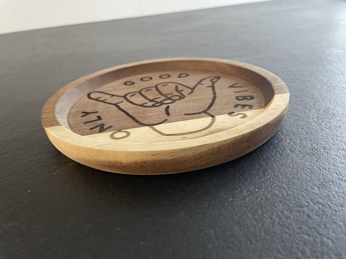 Tutte le decorazioni: Holztablett "Good Vibes Only" Dekotablett – Nuovo (secondo la descrizione) da Sutz venduto da mtechcab 1