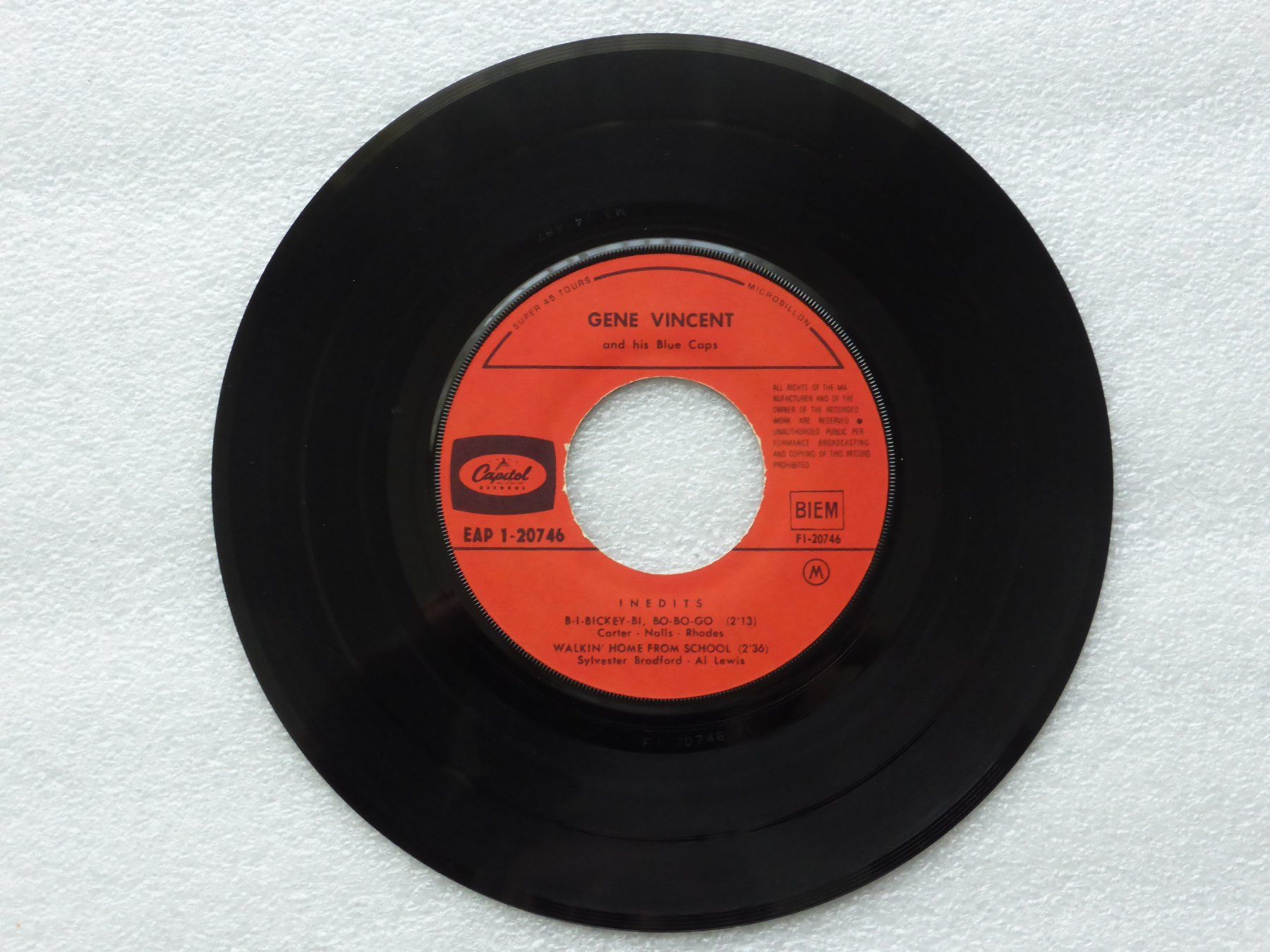 Dischi in vinile: Vinyl Single   EP  GENE VINCENT – Usato da Küssnacht am Rigi venduto da Mondkinder 1