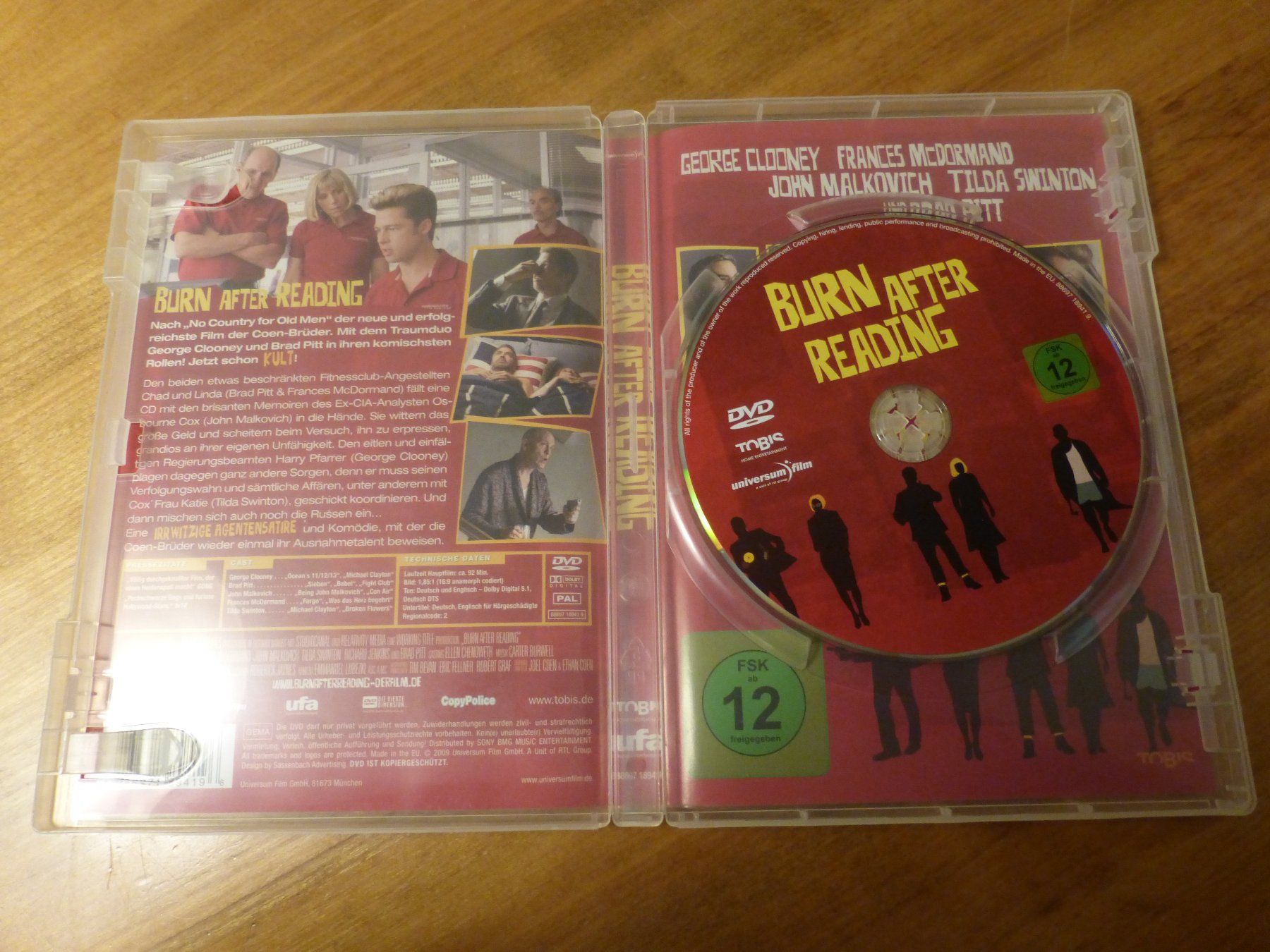 Tutti i DVDs: Burn after reading coen brothers DVD – Usato da Zumikon venduto da psisound 4