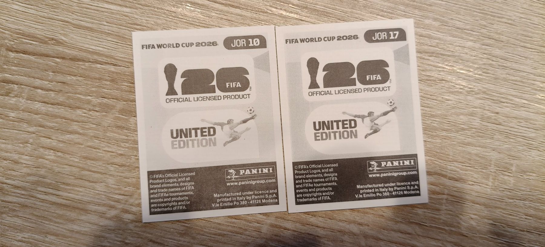 Panini Carte collezionabili: FIFA World Cup 2026 / JOR 10 et 17 – Nuovo (secondo la descrizione) da Plan-les-Ouates venduto da col_vq9g 1